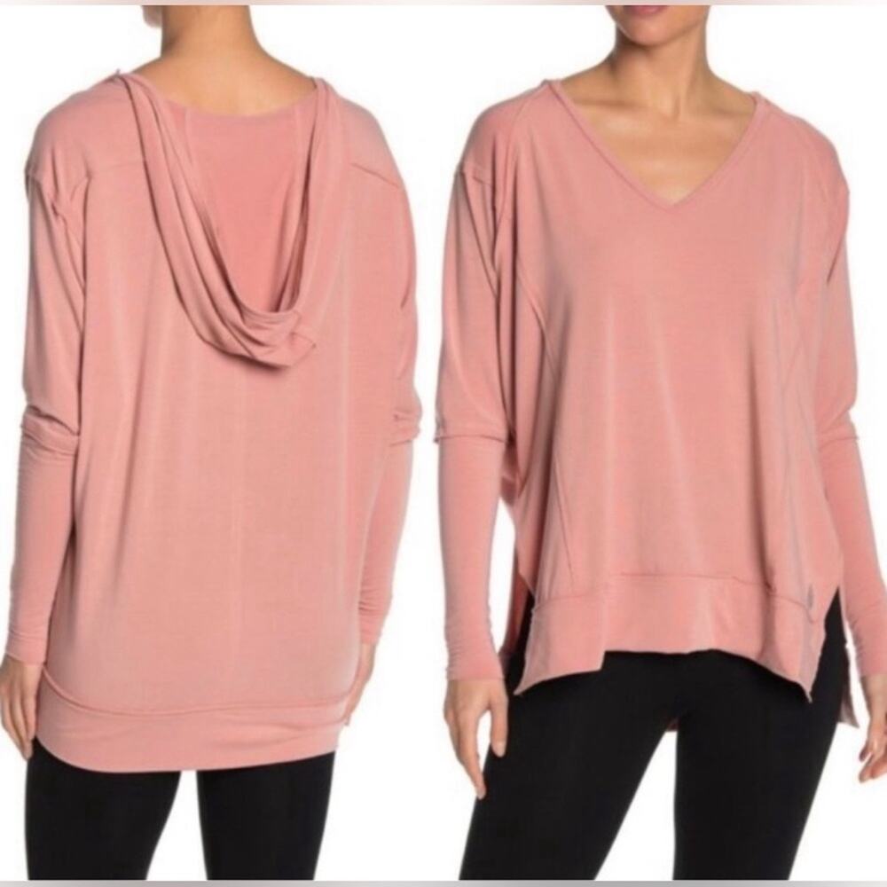 Free People Soul Circle Hooded Shirt size Medium